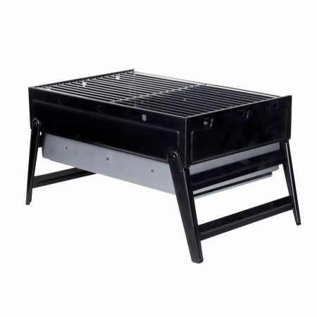 Aragaze, plite, piese butelii de voiaj - Gratar pe carbuni KLUGMEISTER KYCG02-B, material otel, inaltime gatire 24 cm, dimensini 43.5x29x24 cm