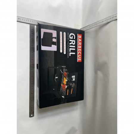 Gratar Portabil, Flippy, Pliabil, Tip Servieta, cu Accesorii pentru Gatit Incluse, Confectionat din Metal, 46x43x26 cm, Negru [1]