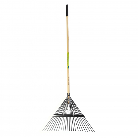 Grebla frunze 24 dinti flexibili,maner lemn,1650mm [1]