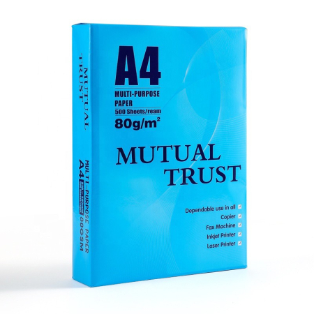 Articole si accesorii birou - Hartie Copiator A4 Mutual Trust, Flippy, 80 g/mp, 500 coli/top, 210 x 297 mm, Hartie Multifunctionala pentru Imprimanta si Copiator, Hartie Universala pentru Birou