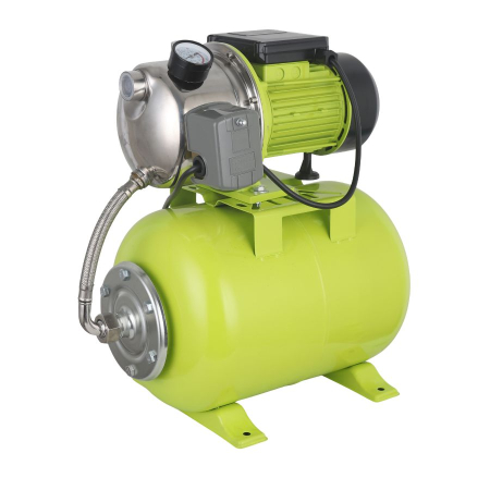 Pompe, motopompe, sisteme de irigat si stropit - Hidrofor apa 24 litri MESTERINO TOOLS MT-Auto-JS100, pompa cap INOX, 750W, 3.6 m3/h, adancime aspiratie maxima 9 m, inaltime refulare maxima 50 m