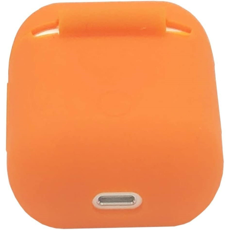Sub 99 Lei - Husa AirPods cu Inel Prindere Portocaliu