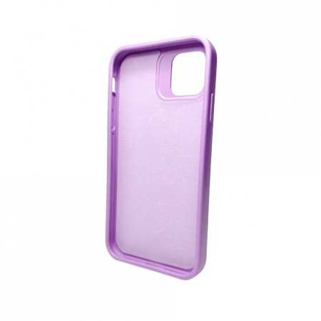 Husa Apple iPhone 14 Pro, Flippy, din Silicon Lichid, Interior din Microfibra, Lentile Fosforescente de Protectie Camera, Anti Amprenta, Rezistenta la Socuri, Mov [6]