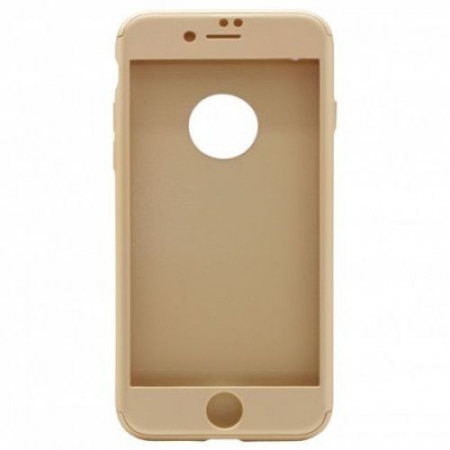 Husa Apple iPhone 6/6S IPAKY Full Cover 360 Auriu + Folie Cadou [7]