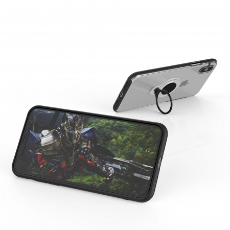 Husa Apple iPhone 6 Armor Ring cu inel magnetic Transparent [4]