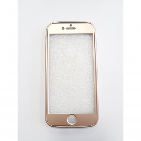 Husa Apple iPhone 7 Plus Full Silicone 360 Auriu [4]