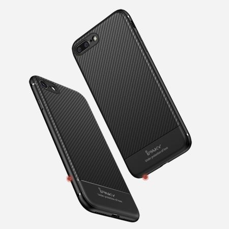 Husa Apple iPhone 7 Plus IPAKY Carbon Fiber Negru [13]