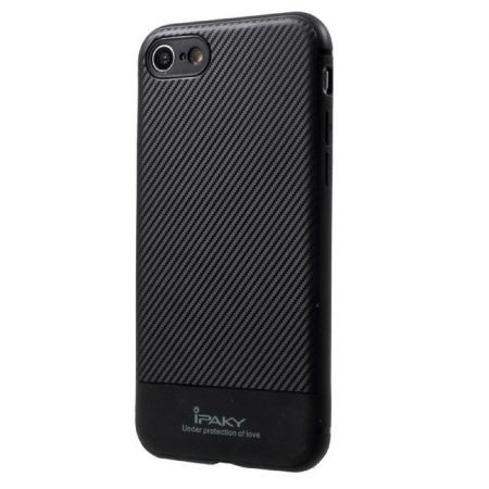 Husa Apple iPhone 7 Plus IPAKY Carbon Fiber Negru [8]