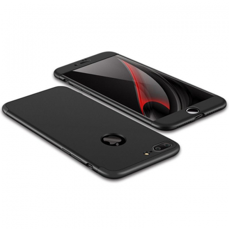 Husa Apple iPhone 7 Plus/iPhone 8 Plus Ultra-subtire 3 in 1 Negru [2]