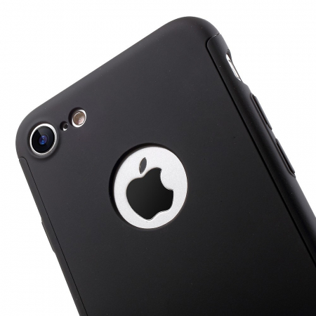 Husa Apple iPhone 8 Full Cover 360 Argintiu + Folie Cadou [5]