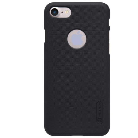 Husa Apple iPhone 8 Nillkin Frosted Shield Negru + Folie de protectie [1]