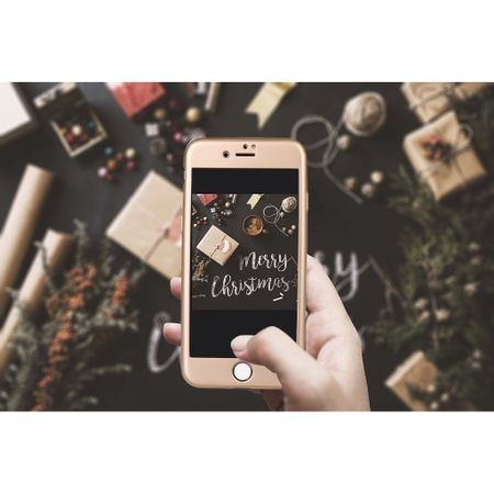 Husa Apple iPhone 8 Plus IPAKY Full Cover 360 Auriu + Folie Cadou [11]