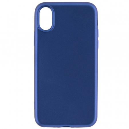 Husa Apple iPhone X Full Silicone 360 Albastru + Folie de protectie [3]