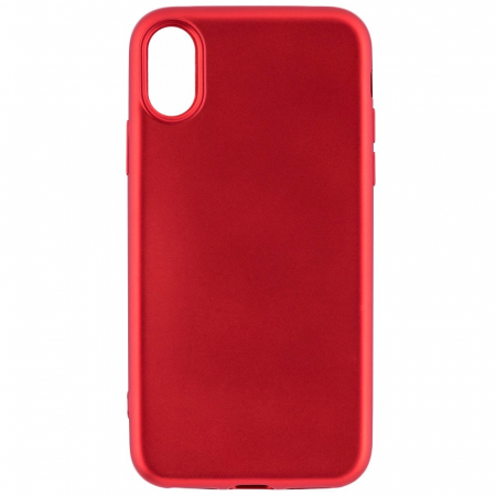 Husa Apple iPhone X Full Silicone 360 Rosu + Folie de protectie [6]