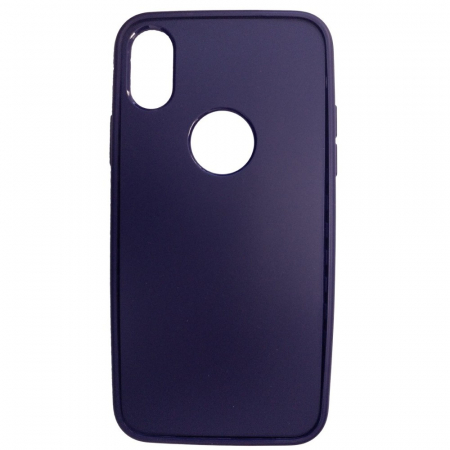 Husa Apple iPhone X Full Silicone Albastru [4]
