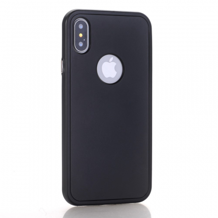 Husa Apple iPhone X Full Silicone Negru [5]