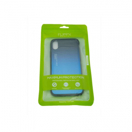 Husa Apple iPhone X Hybrid Back Degrade, Albastru [2]