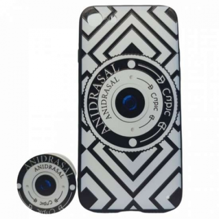Husa Apple iPhone X/XS Multicolor Model Camera Foto + Popsocket inclus [1]