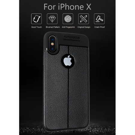 Husa Apple iPhone X Zore TPU moale Negru [9]
