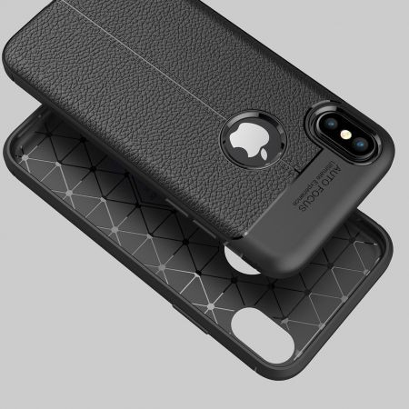 Husa Apple iPhone X Zore TPU moale Negru [5]