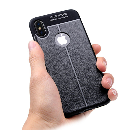 Husa Apple iPhone X Zore TPU moale Negru [3]
