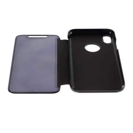 Husa Apple iPhone XR Flip Cover Oglinda Negru [4]