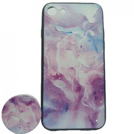 GSM - Husa Apple iPhone XS Max Multicolor Model Galaxie Popsocket inclus