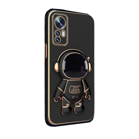 Telefoane și accesorii - Husa de Protectie 2 in 1, Flippy, Husa de Protectie pentru Honor Magic 6 Pro, Model Astronaut cu Suport, din TPU, Negru