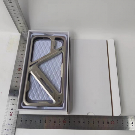 Husa de Protectie Armor Metal Compatibila cu iPhone 15 Pro, Flippy, Antizgariere, Antisoc, Protectie Supraincalzire, Gri Metalizat [9]