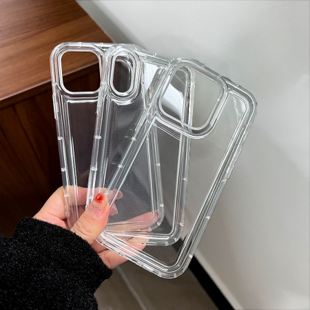 Husa de protectie Flippy, Airbag Shock Absorption, TPU, pentru Apple iPhone 13 Mini , Transparent [7]