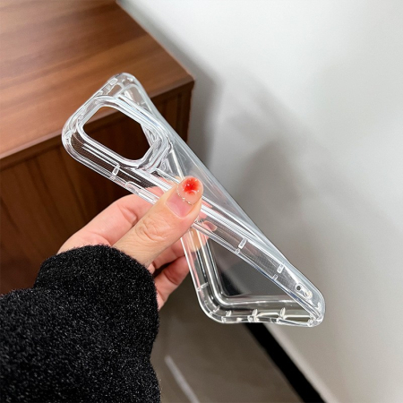 Husa de protectie Flippy, Airbag Shock Absorption, TPU, pentru Apple iPhone 13 , Transparent [1]