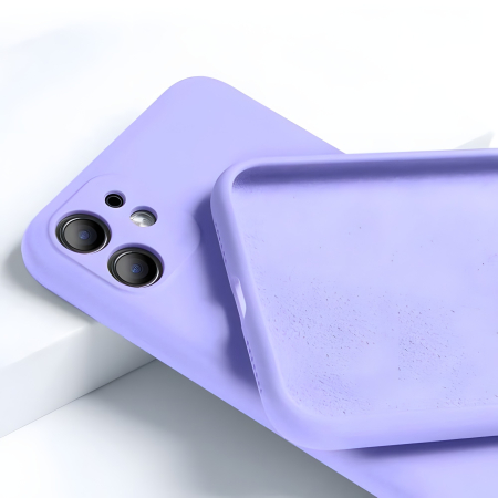 Husa de Protectie Flippy, compatibila cu Apple iPhone 11, Silicon Lichid, Lila [2]