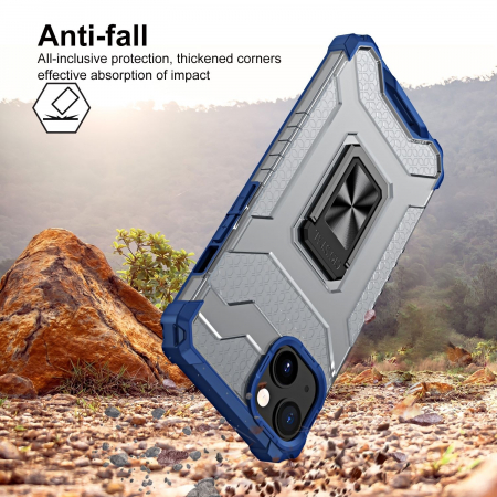 Husa de protectie Flippy compatibila cu Apple iPhone 13 Mini Acrylic Armor cu suport Albastru [1]