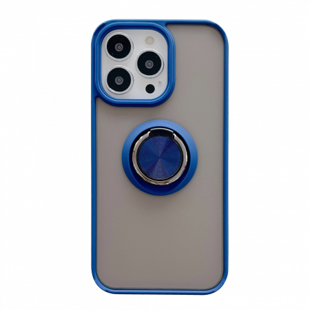 GSM - Husa de protectie Flippy compatibila cu Apple iPhone 13 Mini,Defender cu prindere inel,Albastru