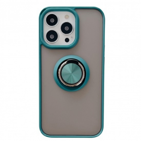 GSM - Husa de protectie Flippy compatibila cu Apple iPhone 13 Pro Max,Defender cu prindere inel,Verde