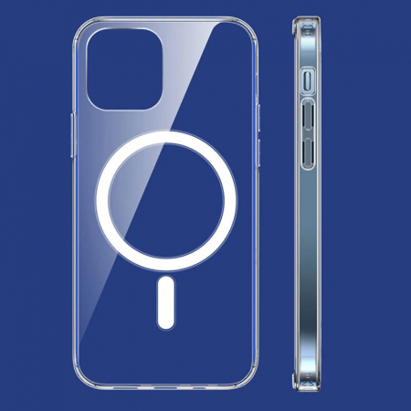Husa de protectie Flippy compatibila cu Apple iPhone 15 Plus, MagSafe Blister, gaura mare camera, transparenta [5]
