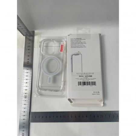 Husa de protectie Flippy compatibila cu Apple iPhone 15 Pro, MagSafe Blister, gaura mare camera, transparenta [6]