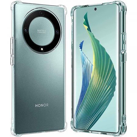 GSM - Husa de Protectie, Flippy, Compatibila cu Honor 70, TPU Antisoc, Protectie Colturi, 1.5 mm Transparent