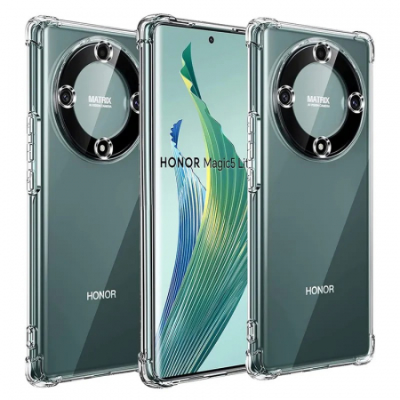 Husa de Protectie, Flippy, Compatibila cu Honor Magic 5 Pro, TPU Antisoc, Protectie Colturi, 1.5 mm Transparent [1]