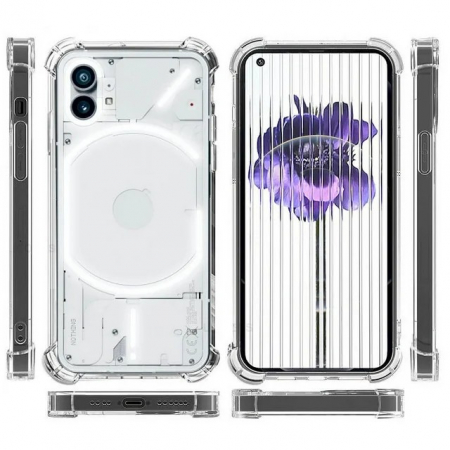 Husa de Protectie, Flippy, Compatibila cu Nothing Phone 2A, TPU Antisoc, Protectie Colturi, 1.5 mm Transparent [1]