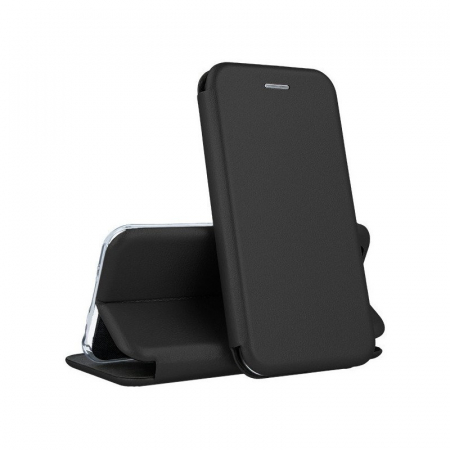 Husa de protectie Flippy compatibila cu Samsung Galaxy S21 Ultra Magnet Book Case Negru [5]