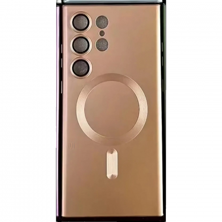 GSM - Husa de protectie Flippy, cu incarcare Wireless, Tehnologie Magsafe, pentru Samsung Galaxy S23 , Rose Gold
