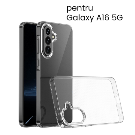 Husa de Protectie, Flippy, Husa de Protectie pentru Samsung Galaxy A16 5G, tip Carcasa, subtire din Silicon TPU Protect Plus, Transparenta [2]