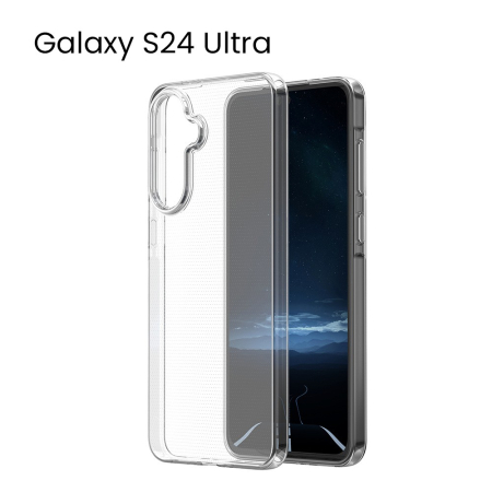 Husa de Protectie, Flippy, Husa de Protectie pentru Samsung Galaxy S24 Ultra, tip Carcasa, subtire din Silicon TPU, 1 mm, Protect Plus, Transparenta [1]