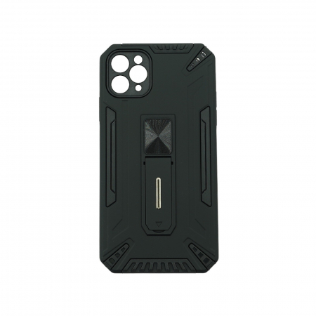 GSM - Husa de protectie Flippy pentru Apple iPhone 12 Mini Defender Model 4 cu suport, Negru