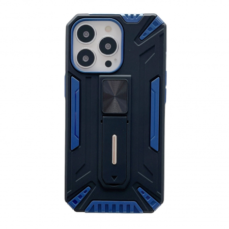 GSM - Husa de protectie Flippy pentru Apple iPhone 13 Mini Defender Sergeant Brave cu suport,Albastru