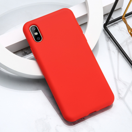 Huse de telefoane - Husa de Protectie, Flippy, pentru iPhone 16 Plus, Liquid Silicone, cu Microfibra pe Interior, Protectie Antisoc, Compatibil Incarcare Wireless, Rosu