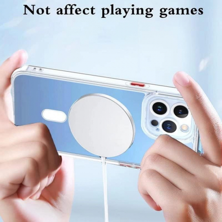 Husa de Protectie, Flippy, pentru Apple iPhone 16 Pro Max, MagSafe, TPU, Antisoc, Rezistenta la Impact, Protectie Camera, Transparent [1]