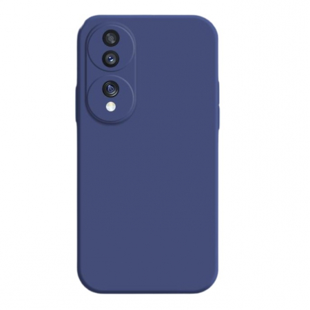 Huse de telefoane - Husa de Protectie, Flippy, pentru Honor 70, Liquid Silicone, cu Microfibra pe Interior, Protectie Antisoc, Compatibil Incarcare Wireless, Albastru