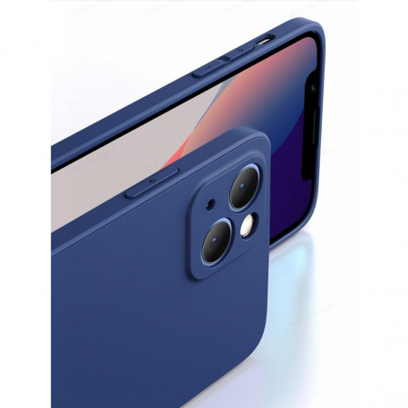 Husa de Protectie, Flippy, pentru Honor 70, Liquid Silicone, cu Microfibra pe Interior, Protectie Antisoc, Compatibil Incarcare Wireless, Albastru [2]